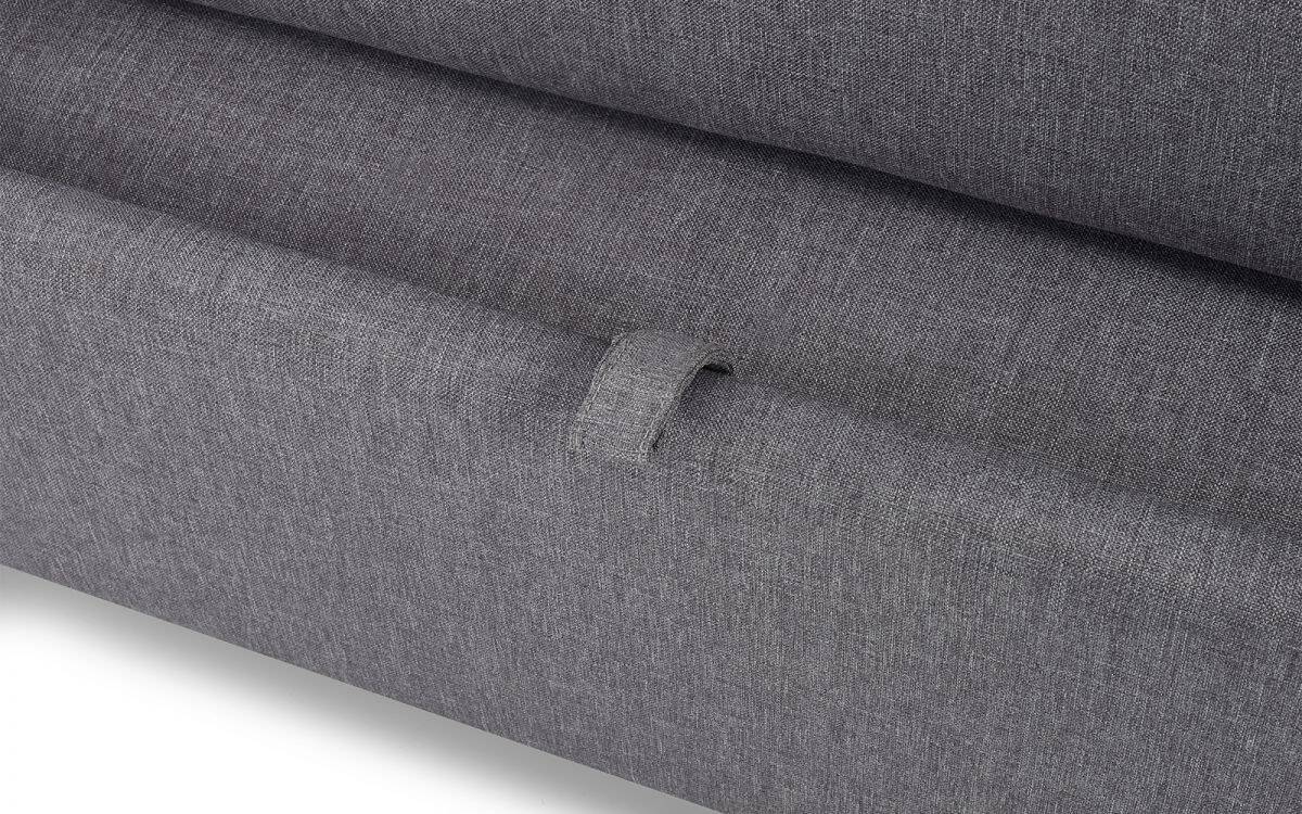 Angelica Sofa Bed with Storage - Grey Linen - Image 11