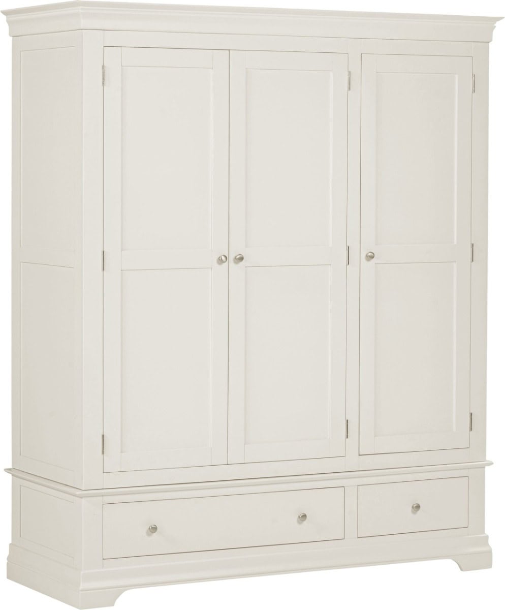 Bordeaux 3 Door Wardrobe - Ivory | Buy Online | Beds.ie