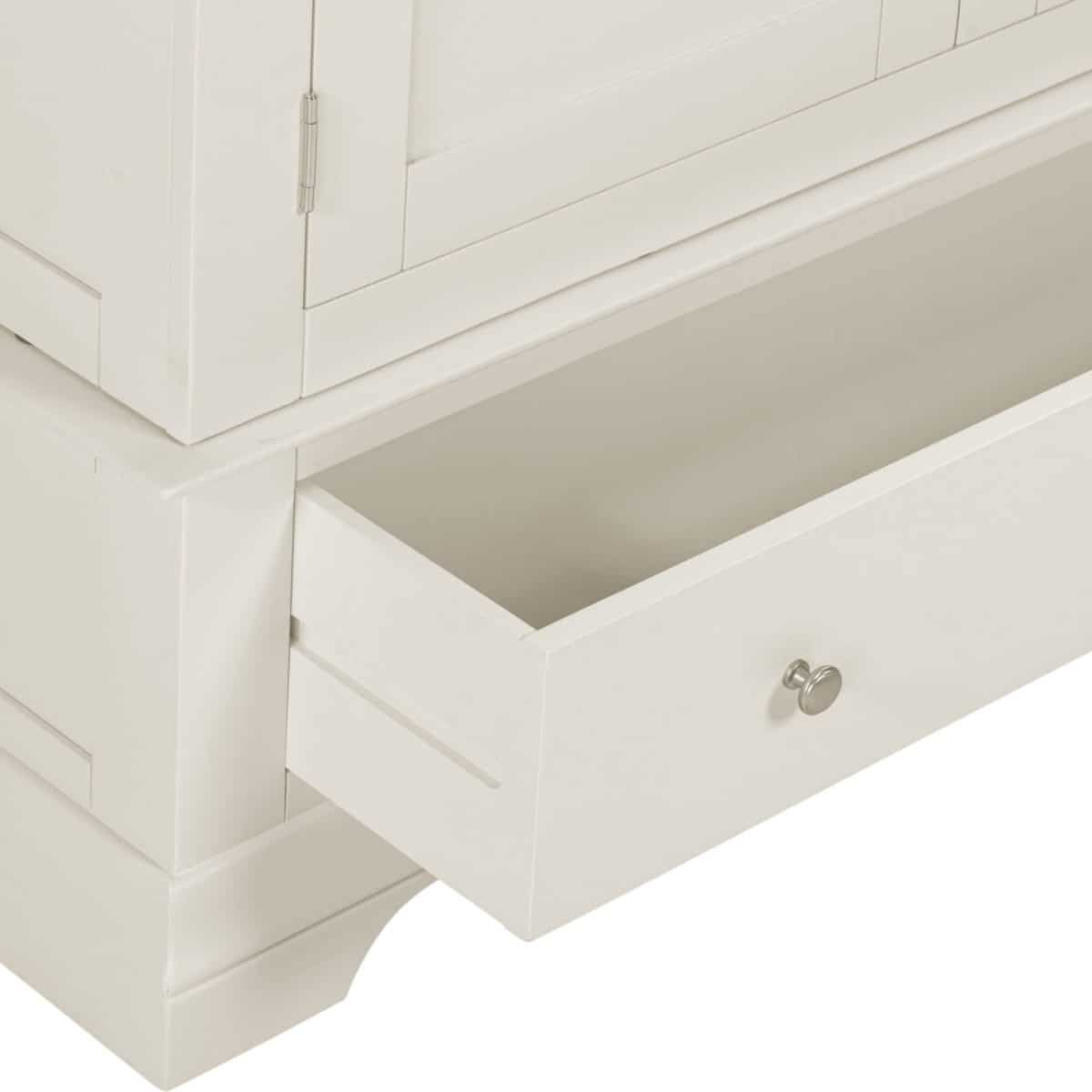 Bordeaux 3 Door Wardrobe - Ivory - Image 5