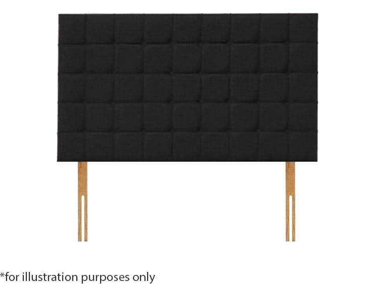 Apollo 2ft6 Boston Headboard - Azzure Black | Buy Online | Beds.ie