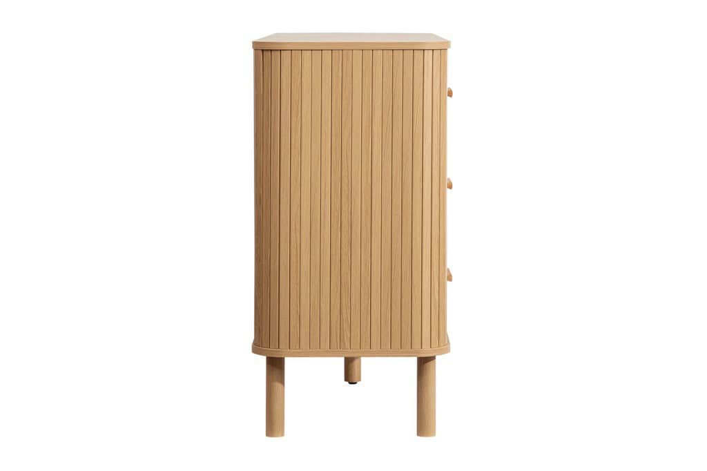 Axel 6 Drawer Fluted Chest - Oak - Image 4