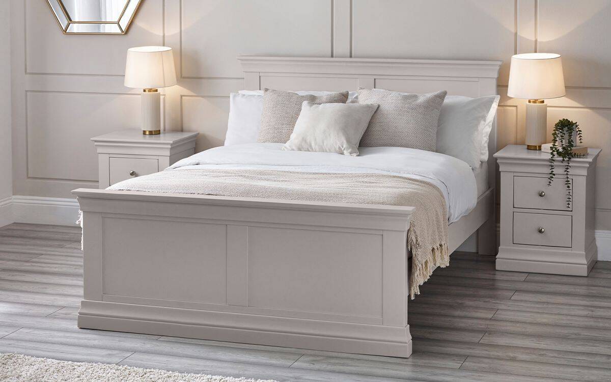 Rochelle 5ft Bedframe - Light Grey | Buy Online | Beds.ie