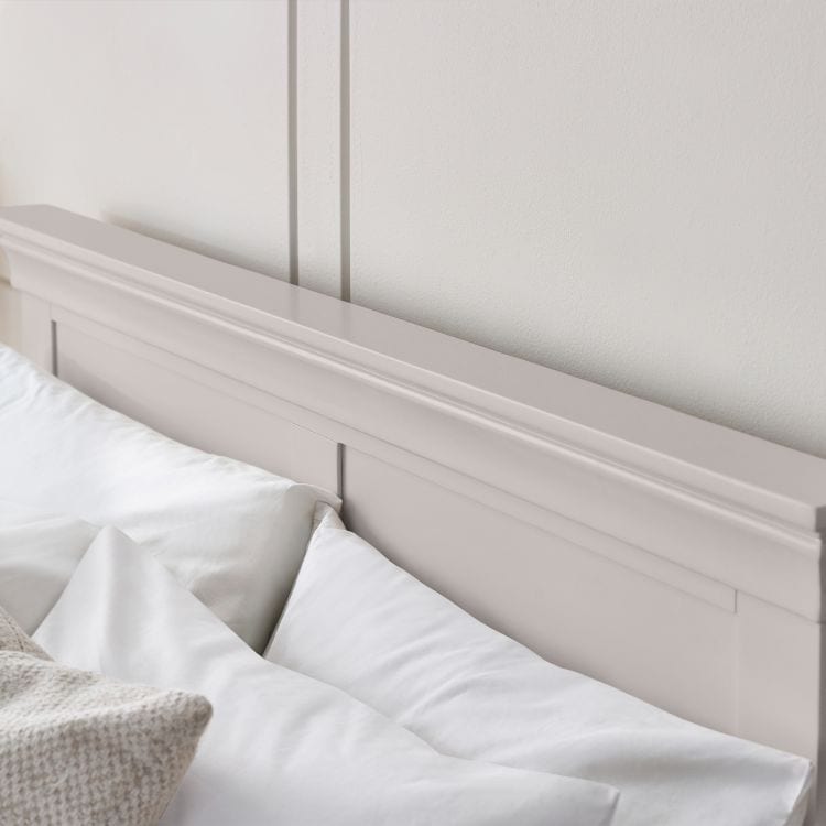 Rochelle 5ft Bedframe - Light Grey - Image 4