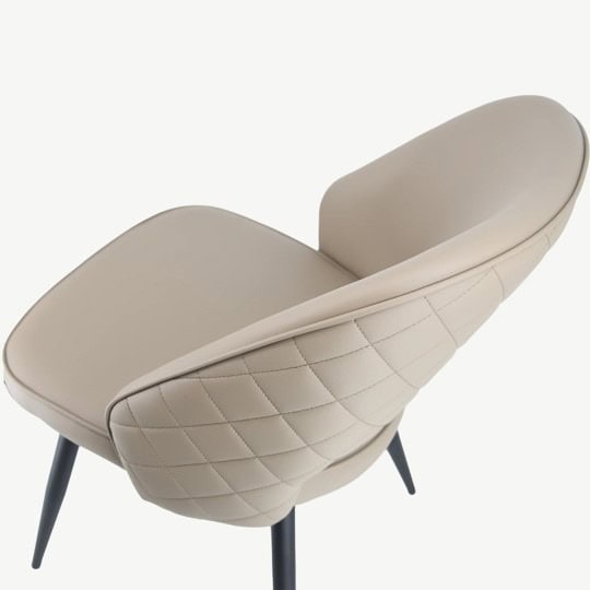 Sutton Chair - Mink Faux Leather (Set of 2) - Image 5