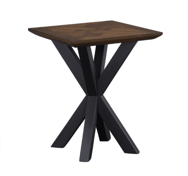 Nevada Square Lamp Table - Dark Wood - Image 2