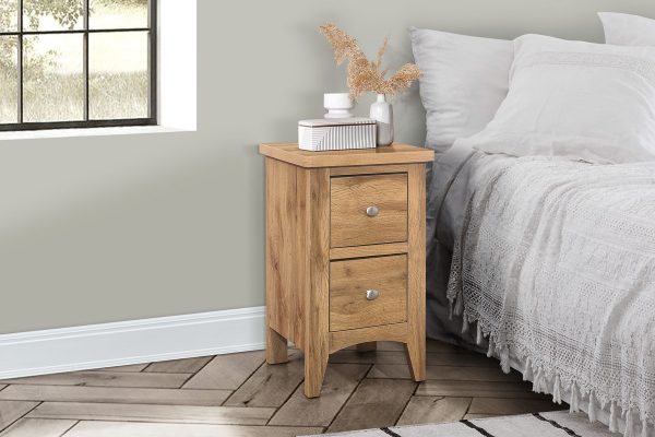 Hampstead 2 Drawer Bedside - Oak | Buy Online | Beds.ie