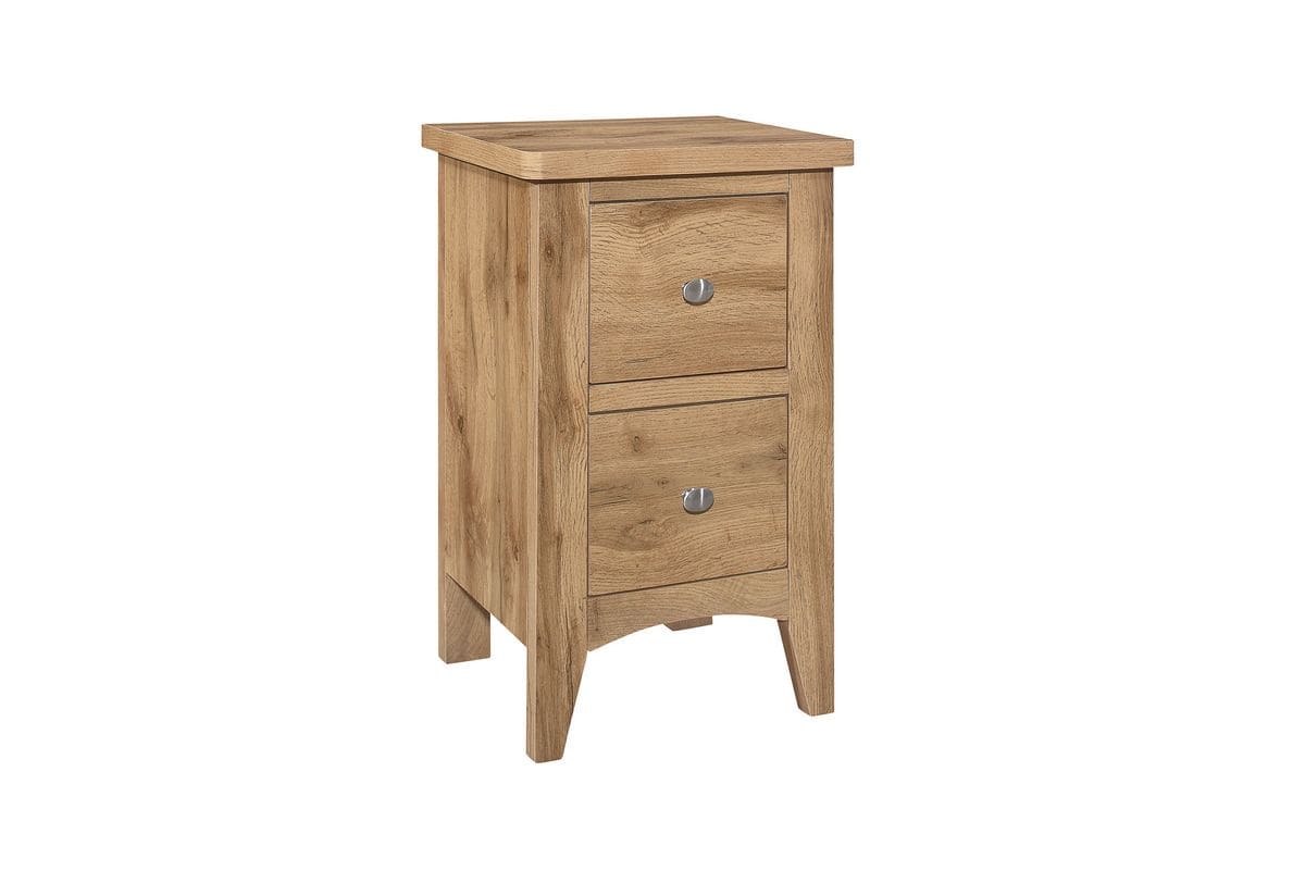 Hampstead 2 Drawer Bedside - Oak - Image 2