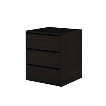 Sliderobe 3 Drawer Bedside - Black | Buy Online | Beds.ie