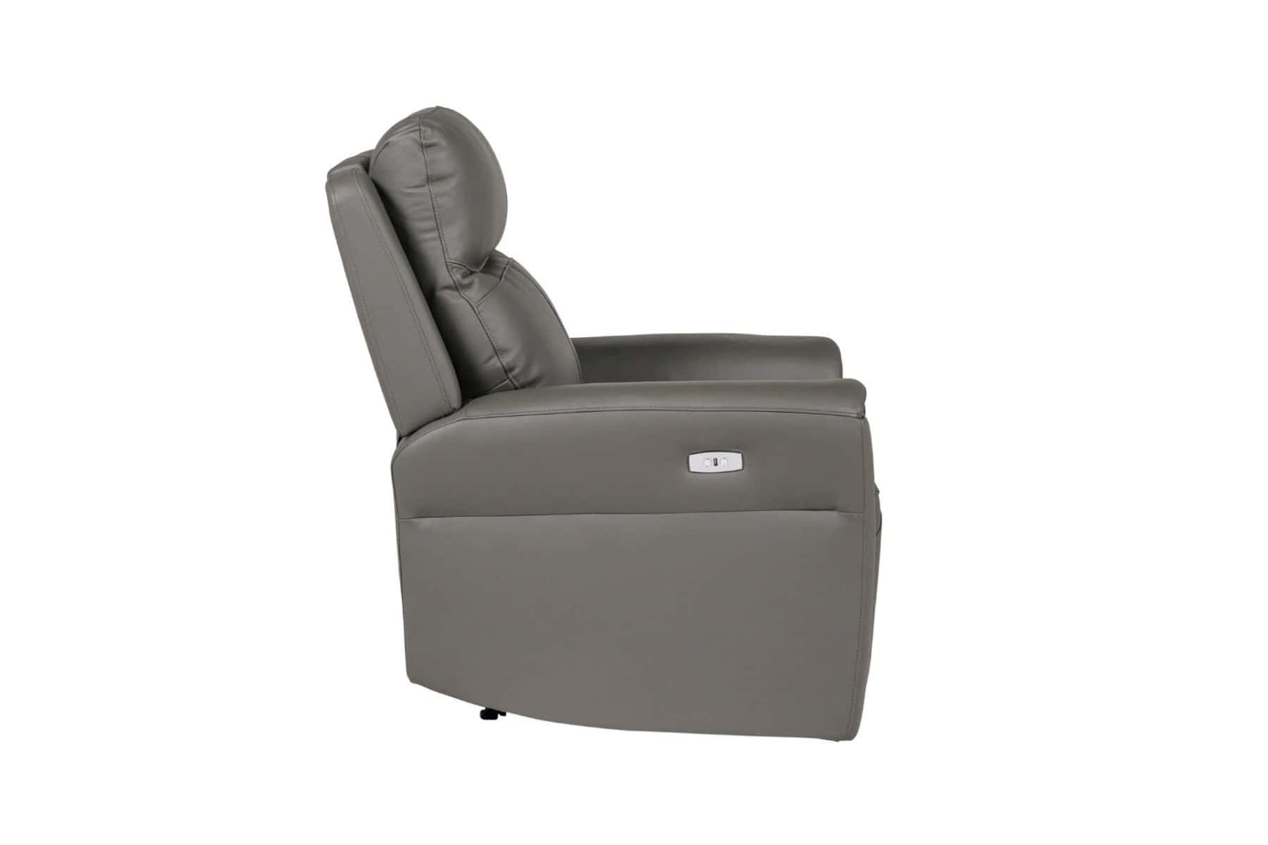 Russo 1 Seater Electric Recliner - Ash - Image 5