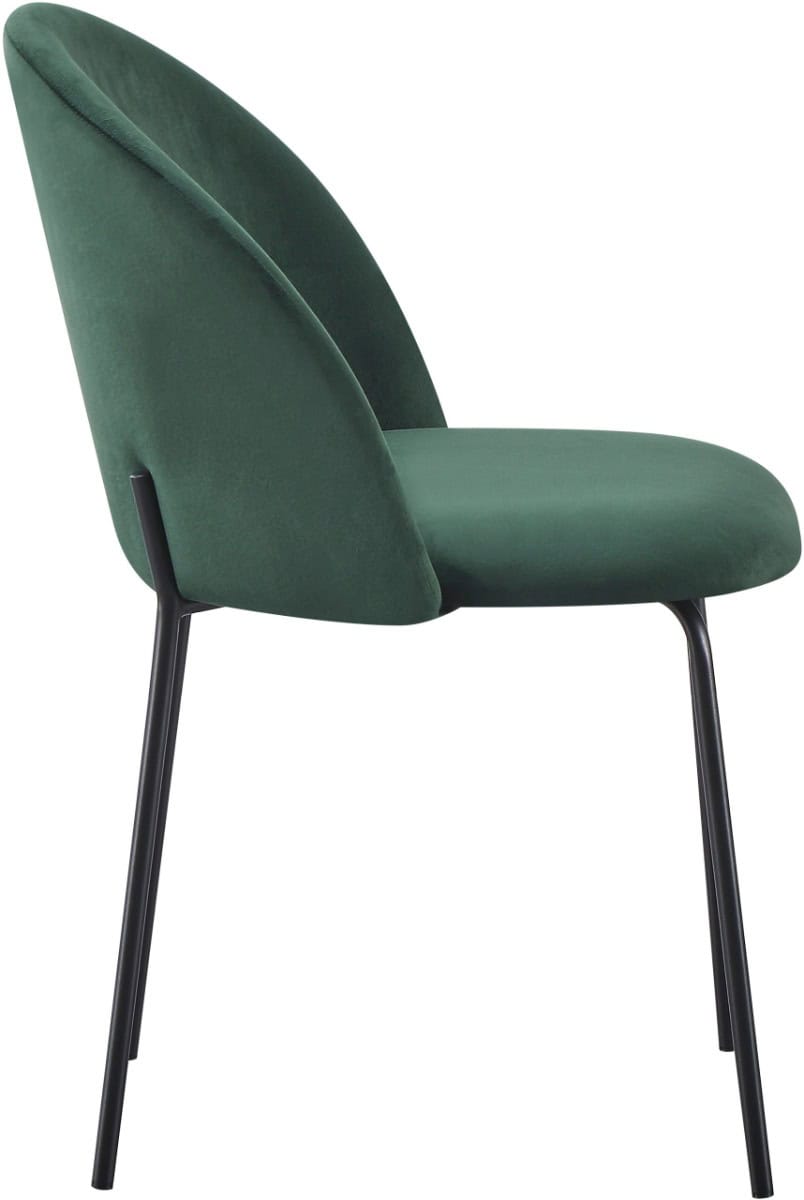 Boston Dining Chair (x4 Per Box) - Emerald Velvet - Image 4