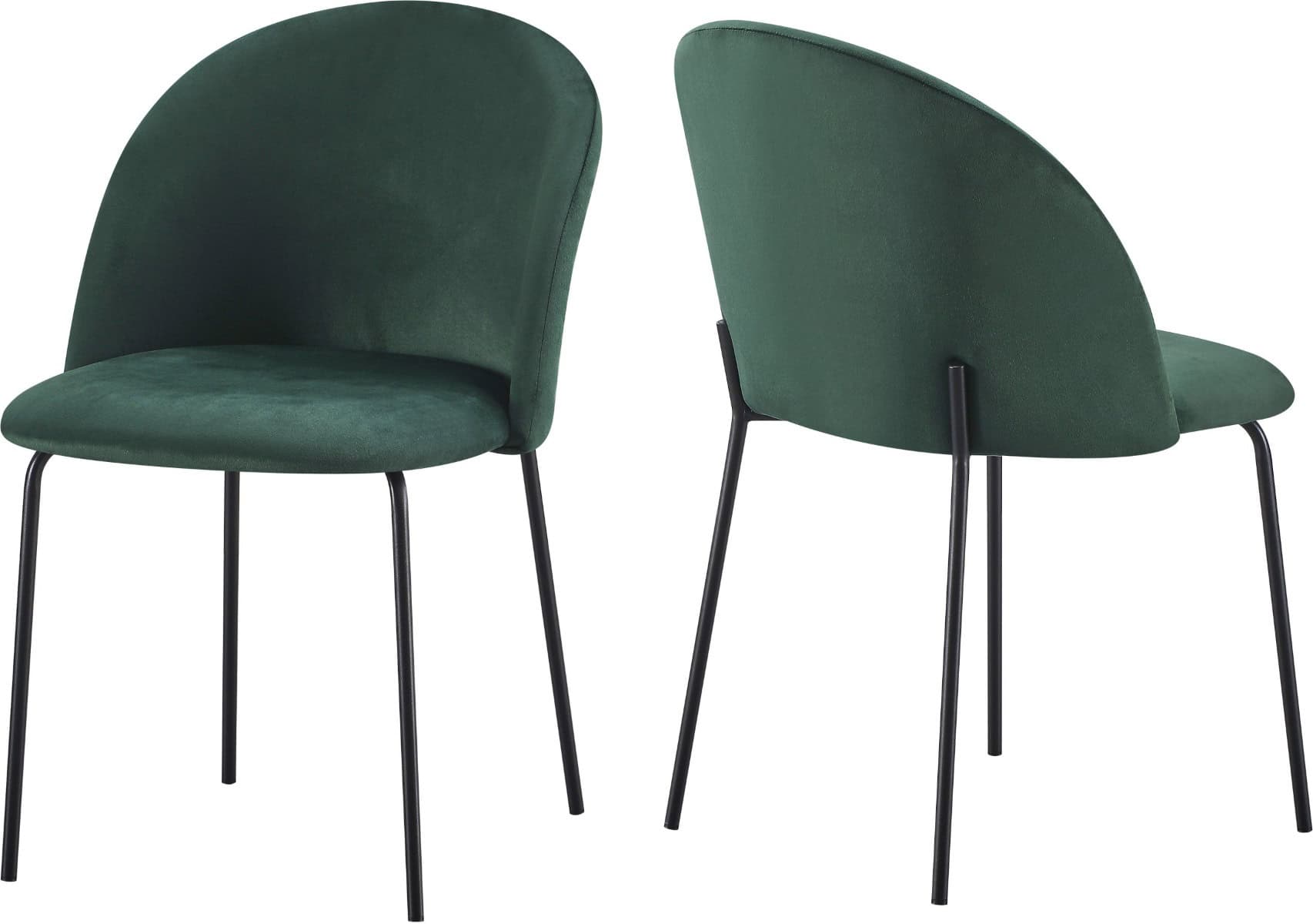 Boston Dining Chair (x4 Per Box) - Emerald Velvet - Image 7