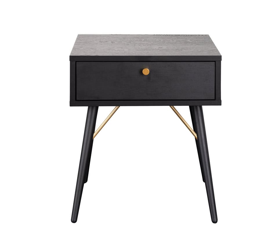 Barcelona Bedside Table - Black & Copper | Buy Online | Beds.ie