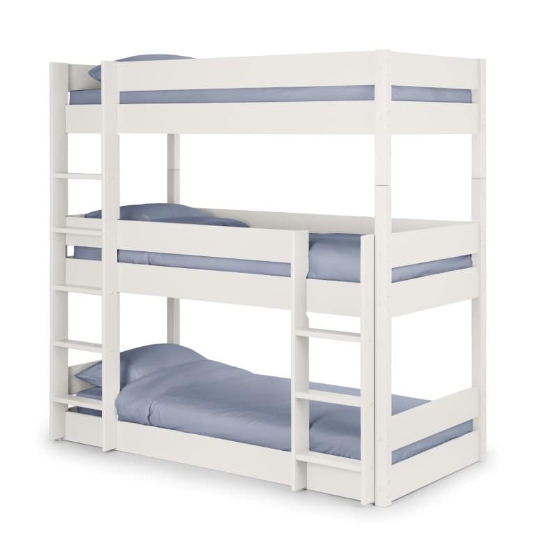 Triplet Bunk Bed - Surf White - Image 2