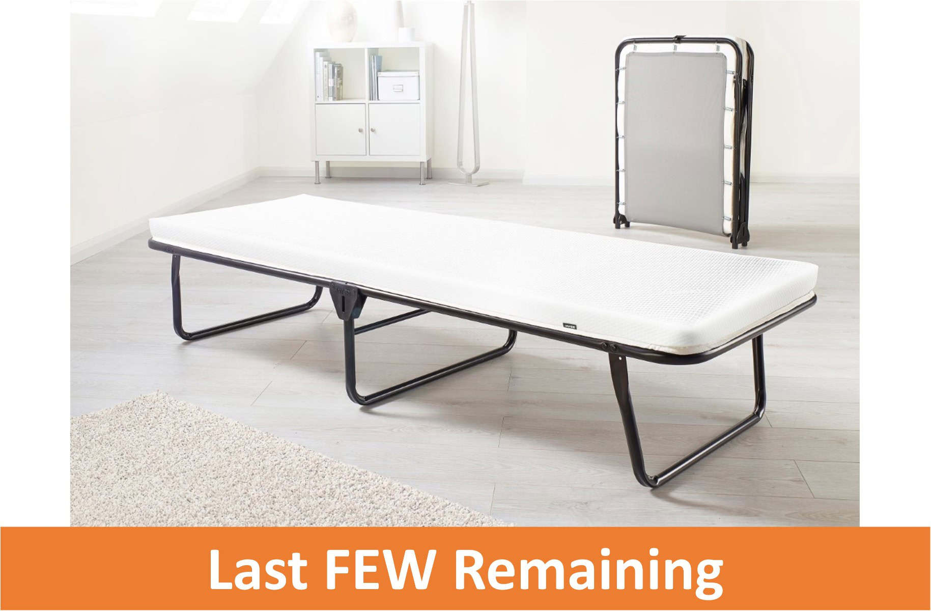 Jaybe Value Memory 2ft3 Folding Bed with Cover & Protector - 101710 - Image 2