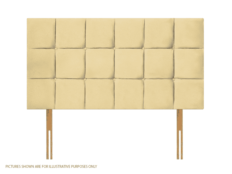 Apollo 4ft Croydon Headboard - Velvet Cream | Buy Online | Beds.ie