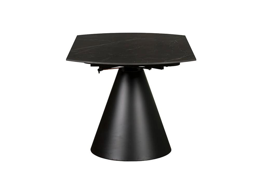 Baker Furniture Sintered Stone Round Extending Table (85cm -135cm) - Black - Image 4
