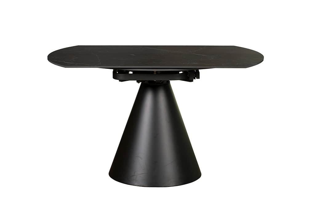 Baker Furniture Sintered Stone Round Extending Table (85cm -135cm) - Black - Image 5