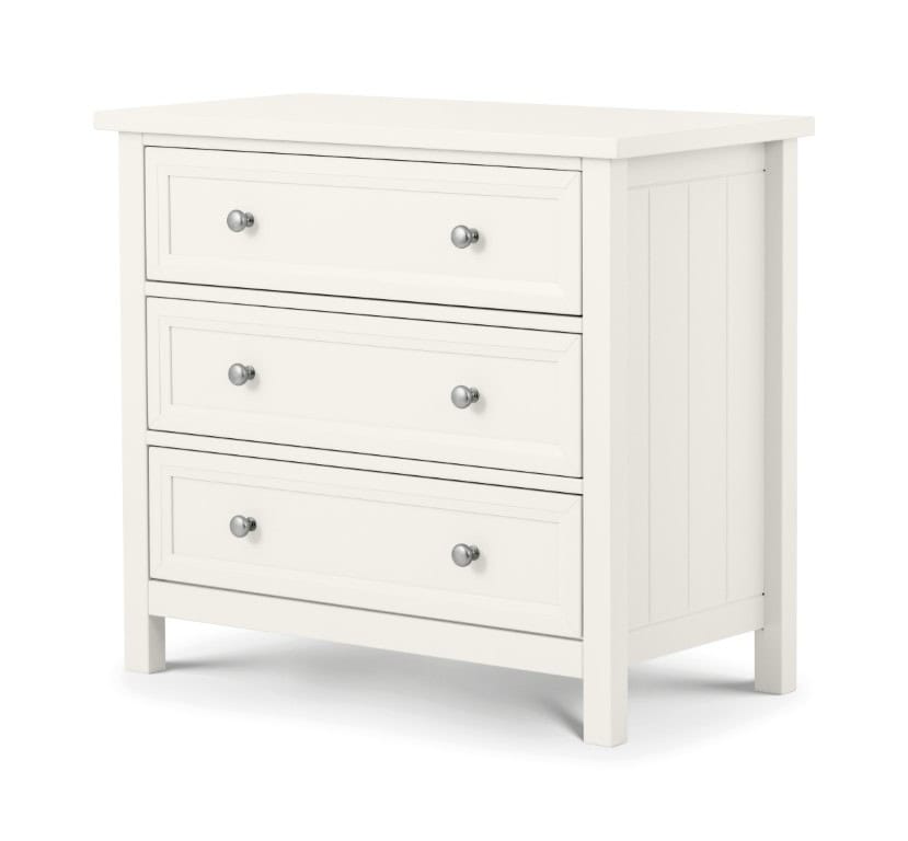 Braid 3 Drawer Chest - Surf White | Buy Online | Beds.ie