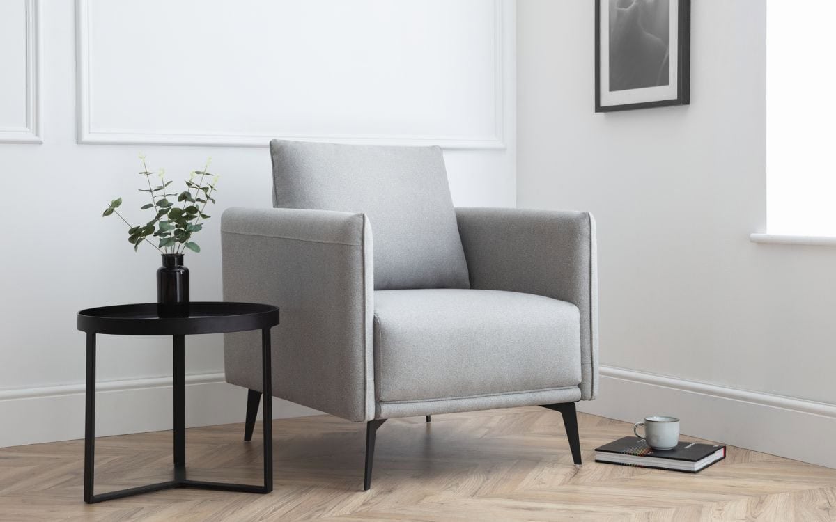 Roald Armchair - Light Grey | Buy Online | Beds.ie