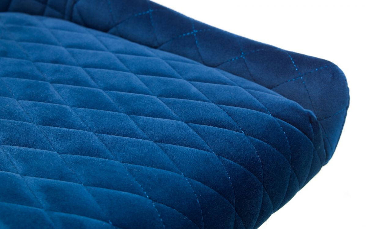 Watson Bar Stool - Blue Velvet - Image 3