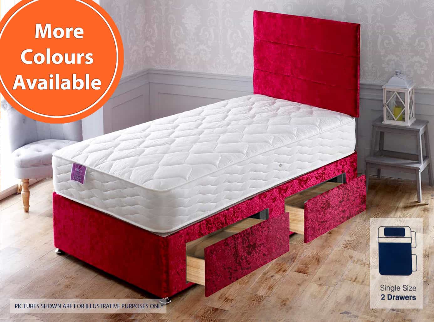 Apollo 2ft6 Orion 2 Drawer Bed | Buy Online | Beds.ie