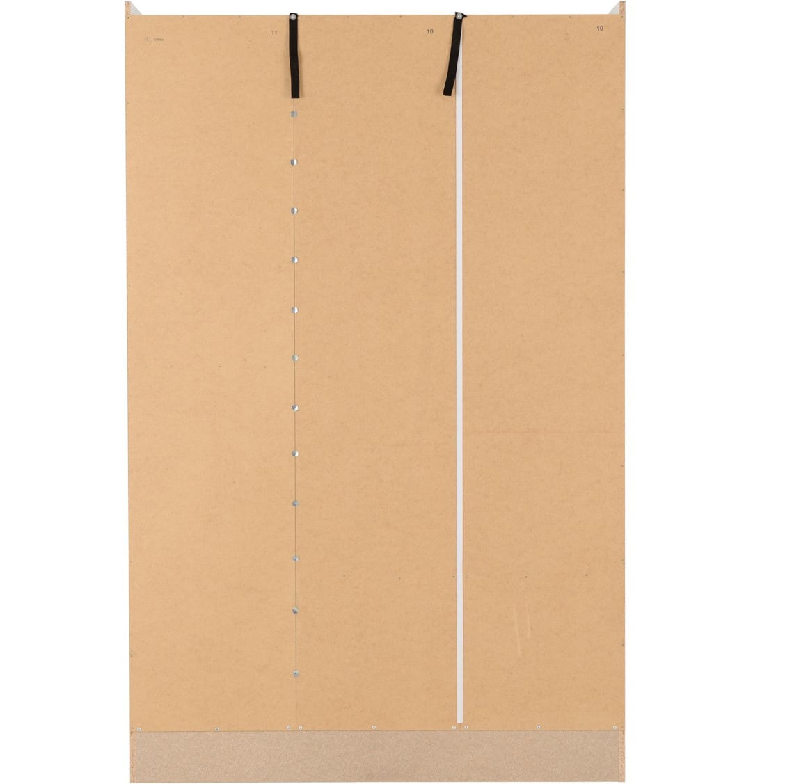 Nevada 3 Door 2 Drawer Mirrored Wardrobe - White Gloss - Image 6
