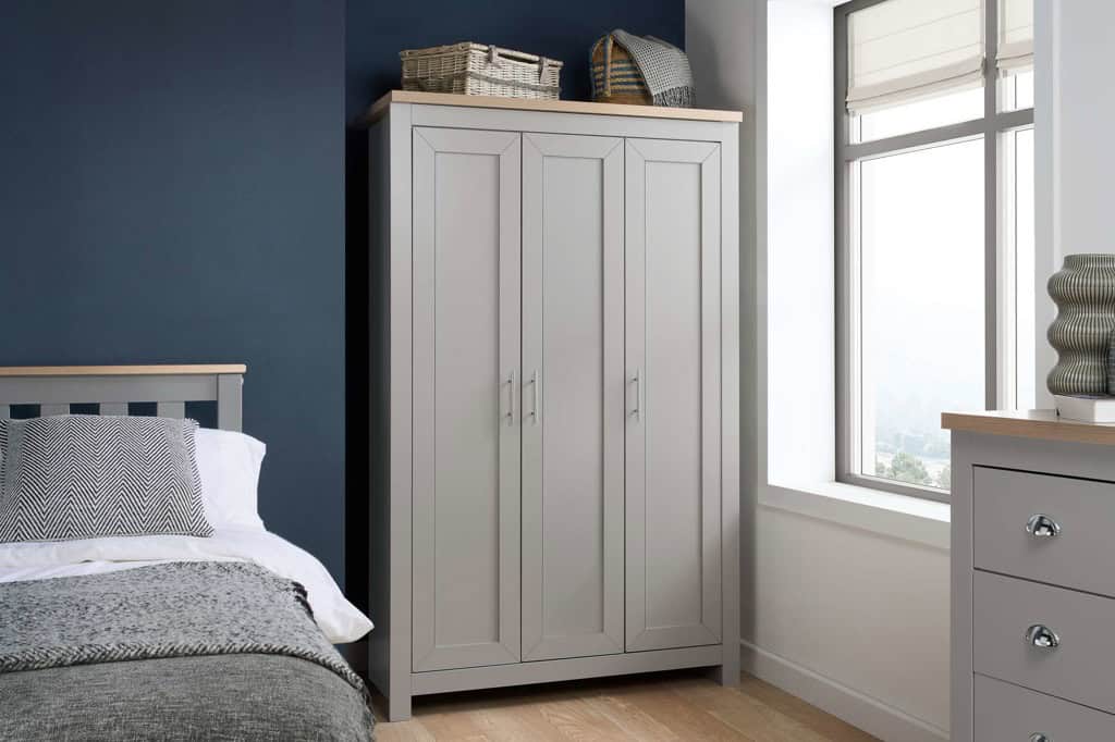 Highgate 3 Door Wardrobe - Grey & Oak | Buy Online | Beds.ie
