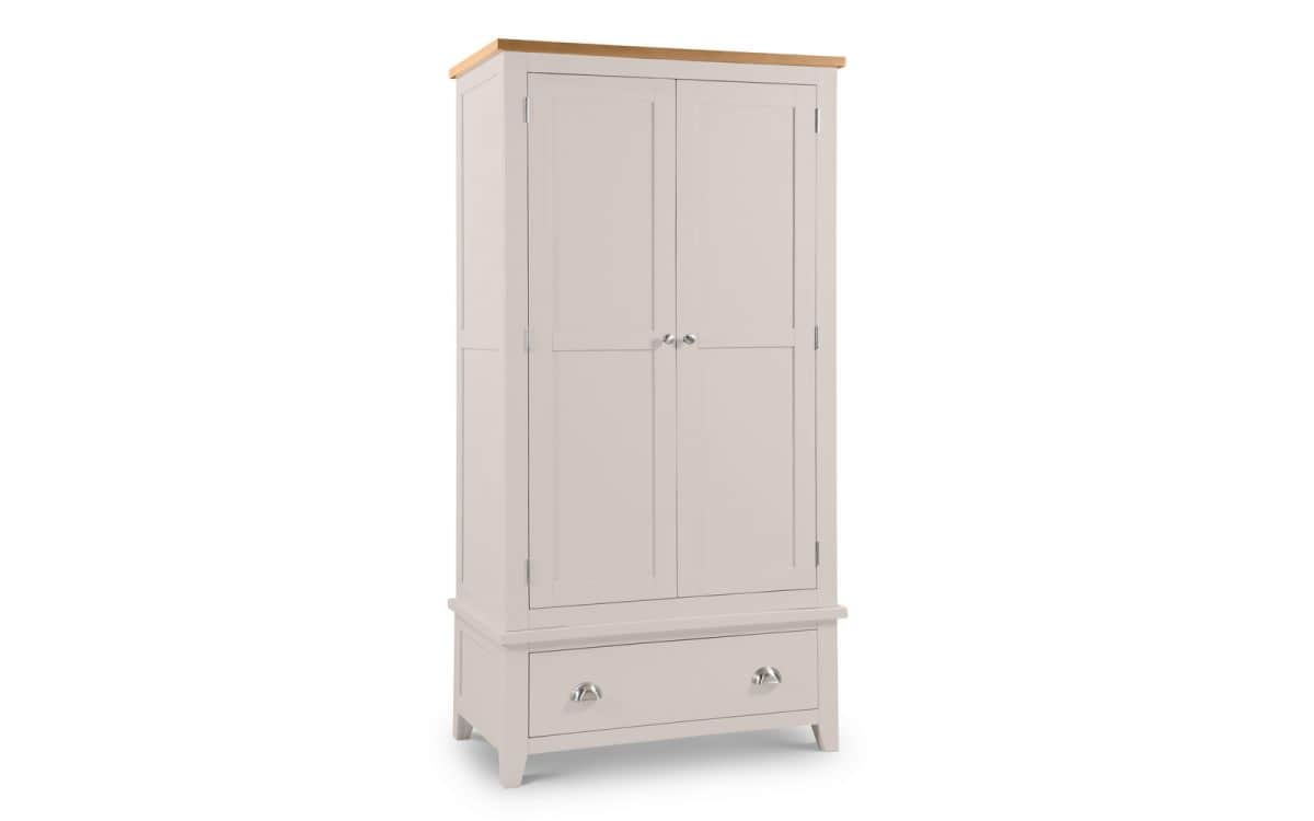 Hayley 2 Door Combination Wardrobe - Elephant Grey | Buy Online | Beds.ie