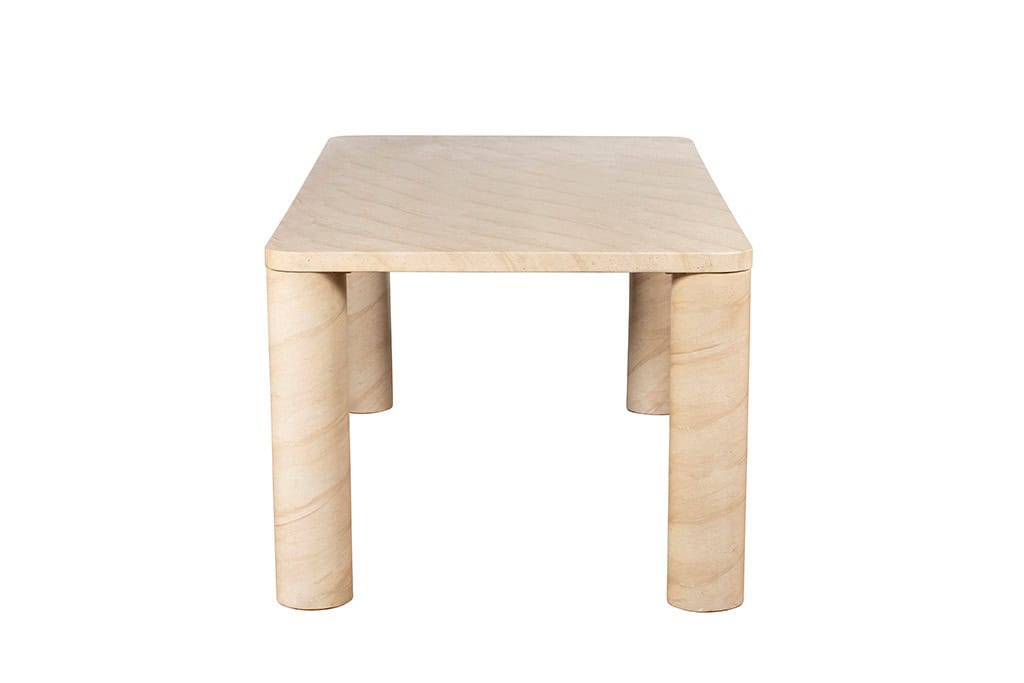 Baker Furniture Ida 150cm Dining Table - Faux Travertine - Image 3