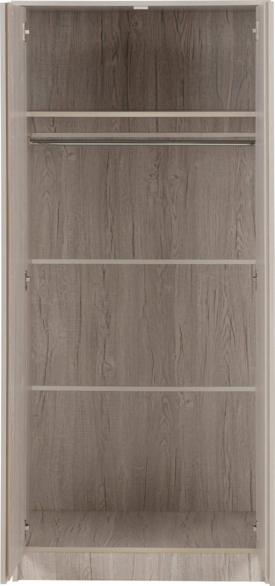 Malvern 2 Door Wardrobe - Urban Snow - Image 3