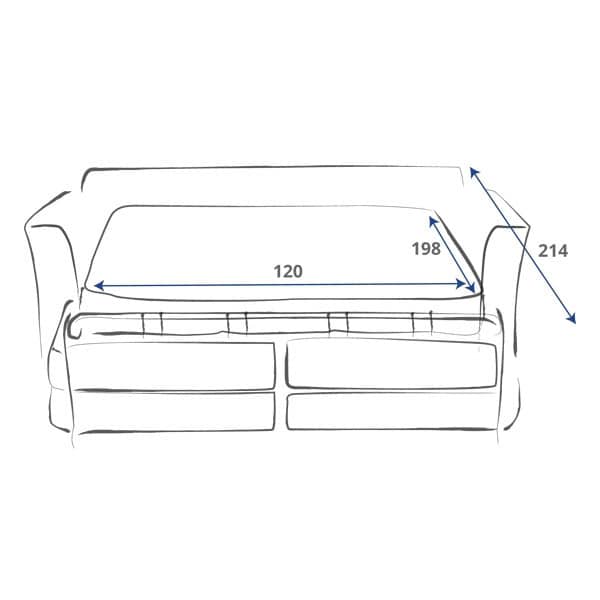 Eve Two Seater Sofa Bed - Image 5