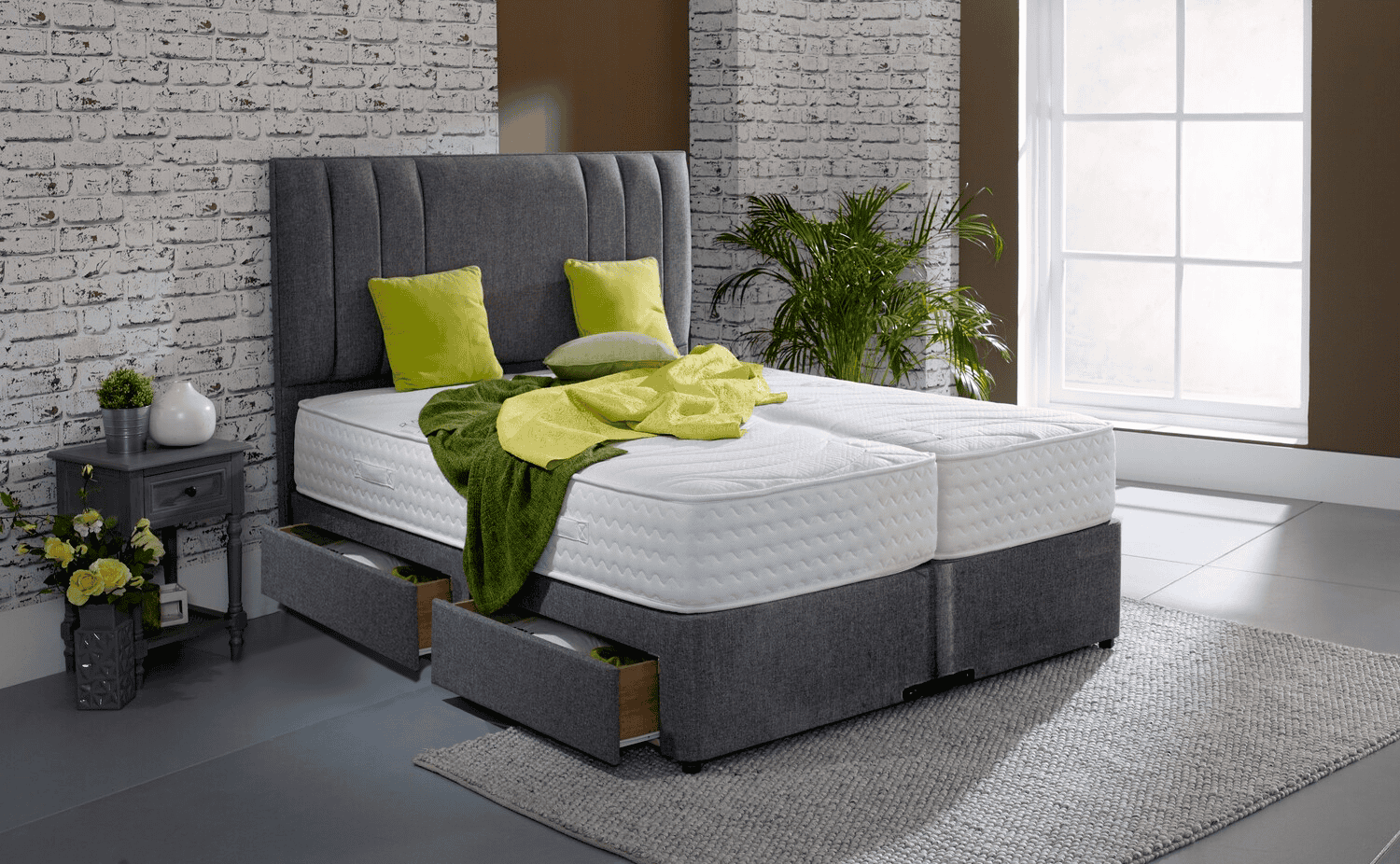 Healthbeds 6ft Envirotech 1000 4 Drawer Zip & Link Bed - Image 5