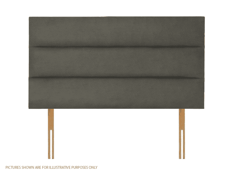 Apollo 4ft Plymouth Headboard - Velvet Light Grey | Buy Online | Beds.ie