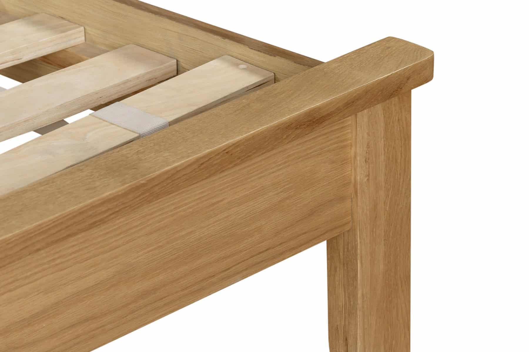 Marsden 4ft6 Bedframe - Oak - Image 4