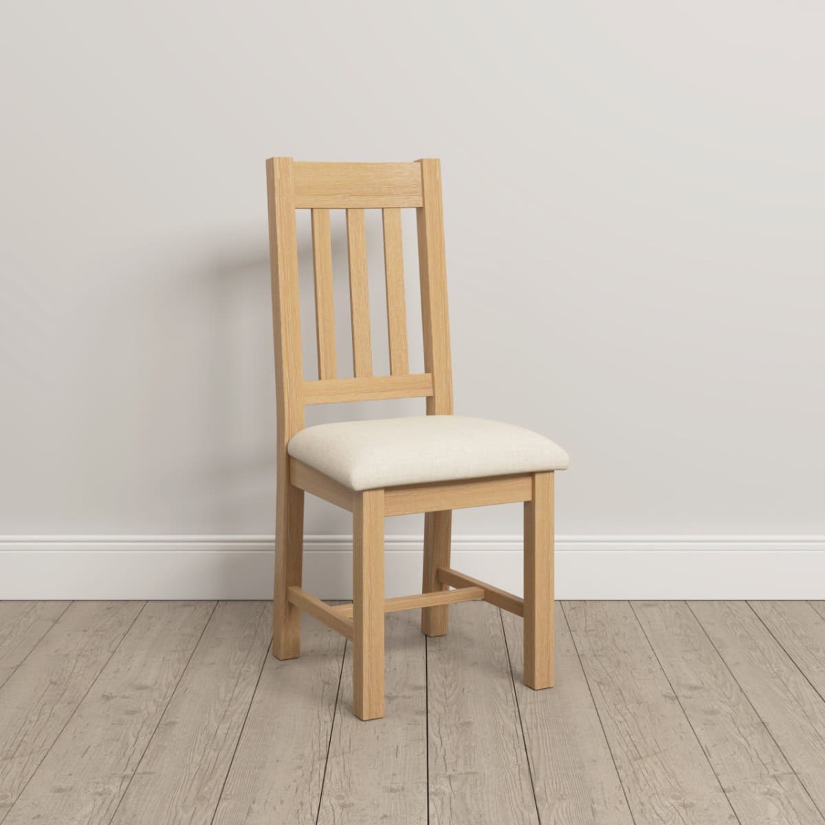 Windsor Slatted Back Dining Chair (x2 Per Box) - Natural Oak | Buy Online | Beds.ie