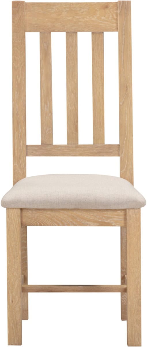 Windsor Slatted Back Dining Chair (x2 Per Box) - Natural Oak - Image 3