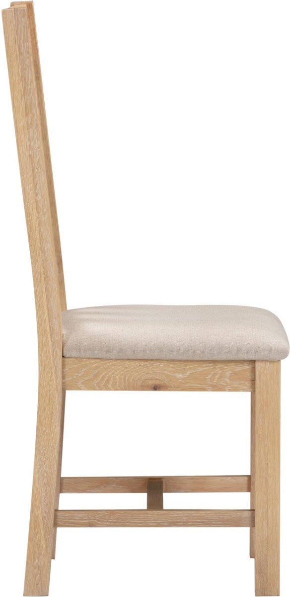 Windsor Slatted Back Dining Chair (x2 Per Box) - Natural Oak - Image 4