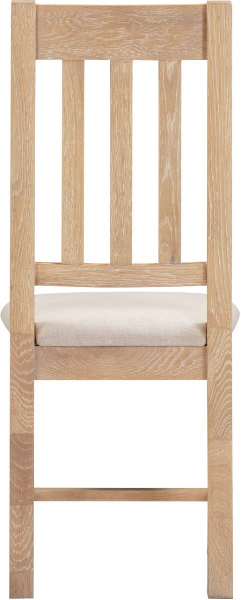 Windsor Slatted Back Dining Chair (x2 Per Box) - Natural Oak - Image 5