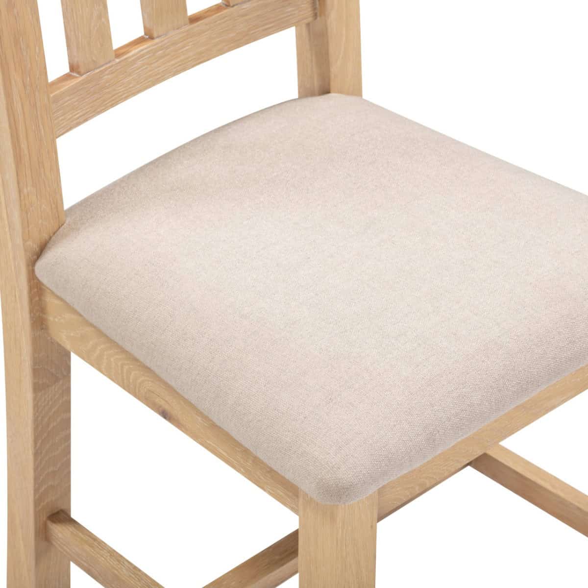 Windsor Slatted Back Dining Chair (x2 Per Box) - Natural Oak - Image 6