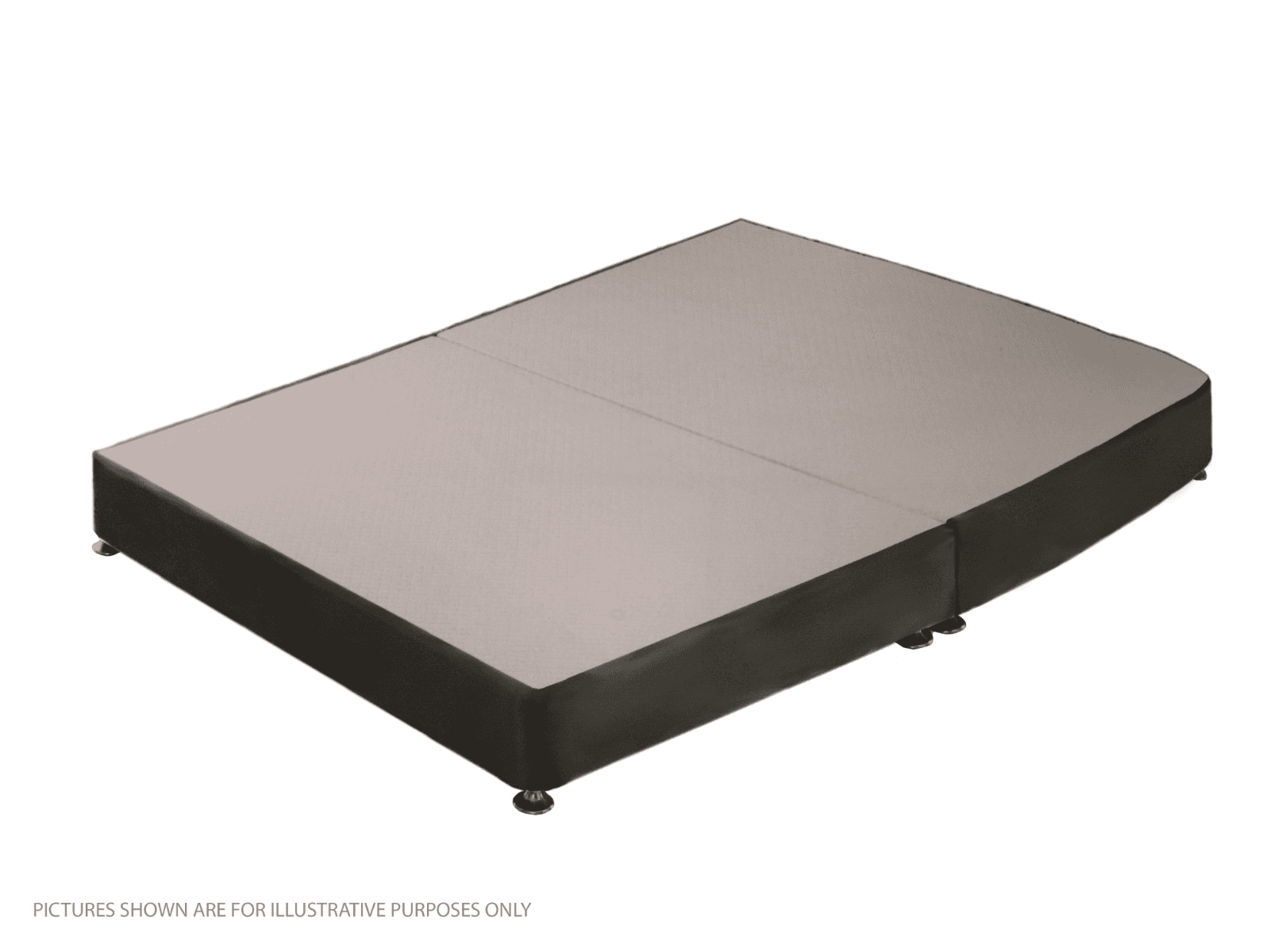 Apollo 2ft6 Velvet Dark Grey Low Profile Divan Base | Buy Online | Beds.ie