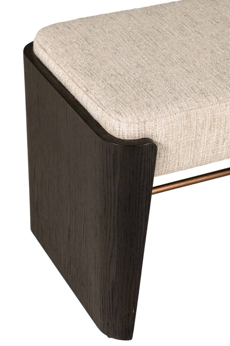 Rhodes End of Bed Bench - Ebony - Image 4