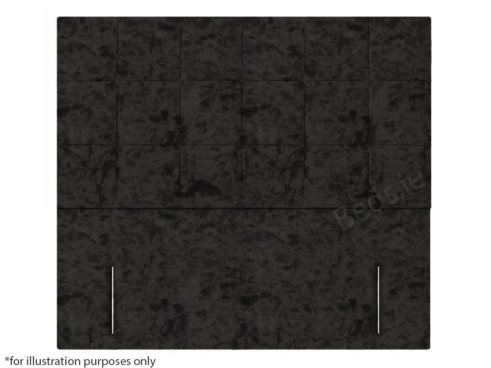 Apollo 4ft Venice Headboard - Glitz Black | Buy Online | Beds.ie