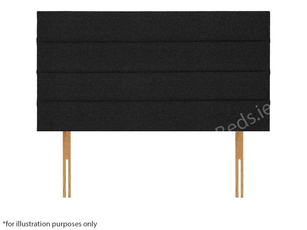 Apollo 5ft Dundee Headboard - House Black | Buy Online | Beds.ie