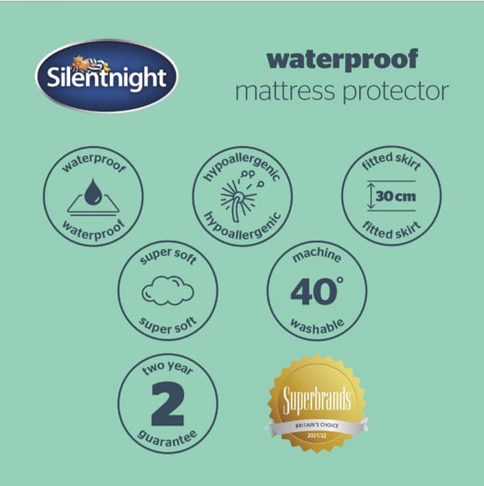 Silentnight Waterproof Mattress Protector - 5ft King Size - Image 7