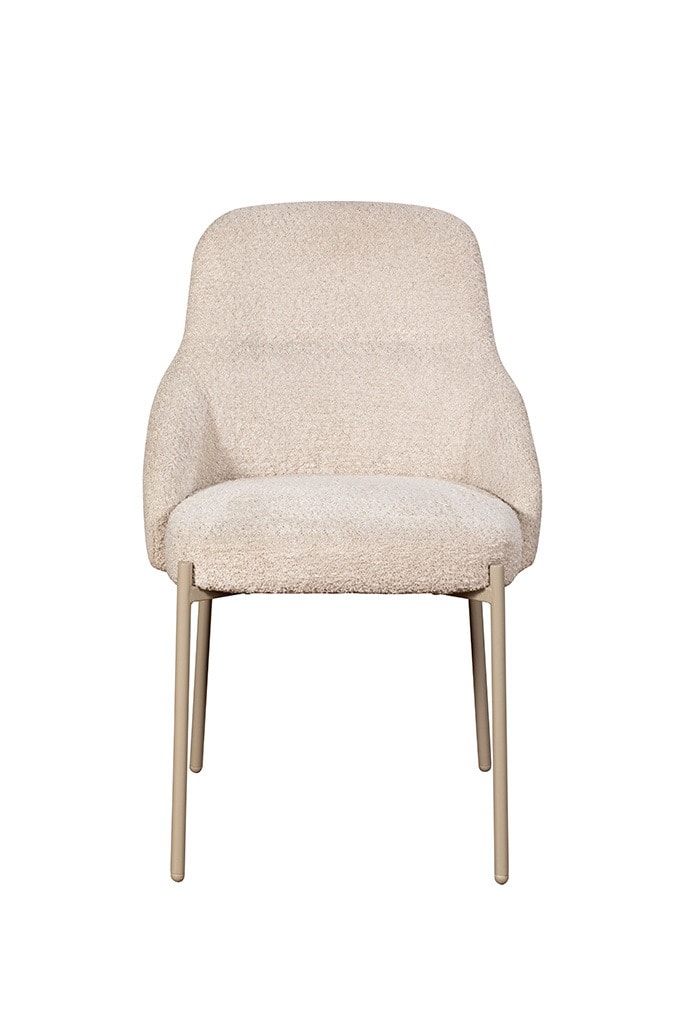 Quinn Dining Chair (Pair) - Beige - Image 2
