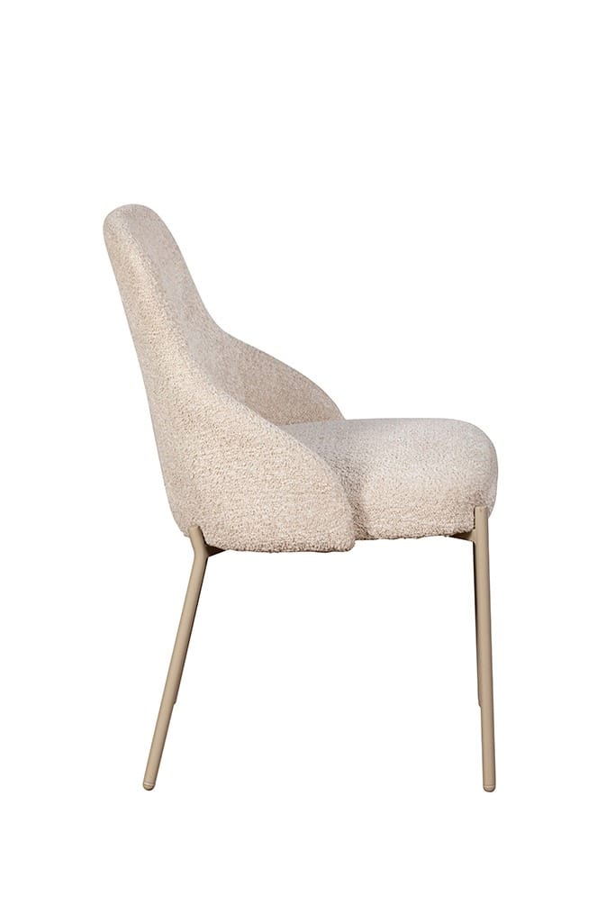 Quinn Dining Chair (Pair) - Beige - Image 3
