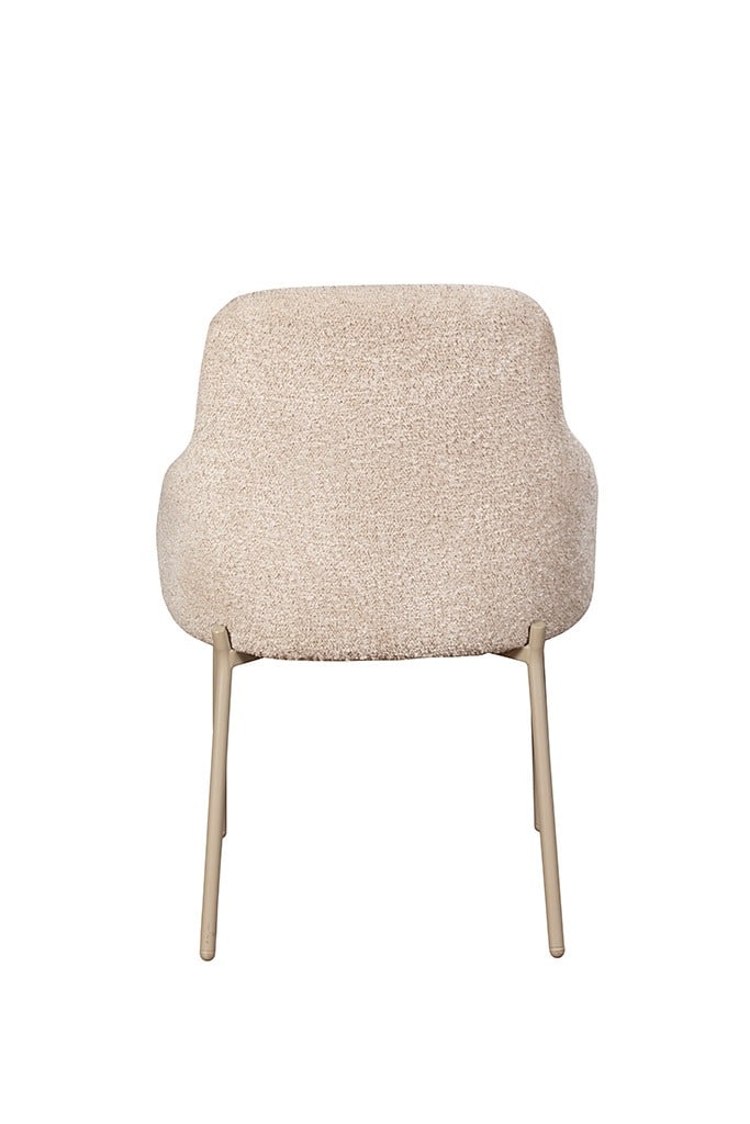Quinn Dining Chair (Pair) - Beige - Image 4