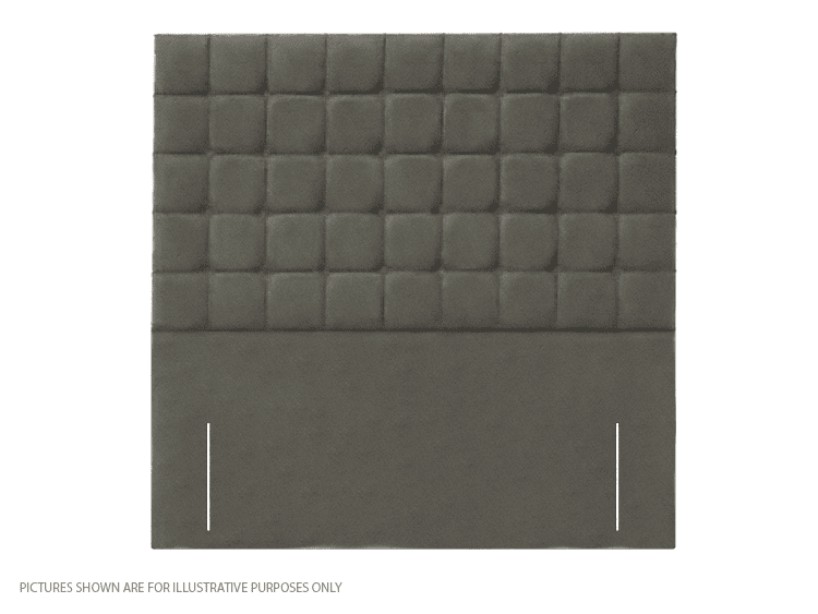 Apollo 3ft6 Prague Headboard - Velvet Light Grey | Buy Online | Beds.ie
