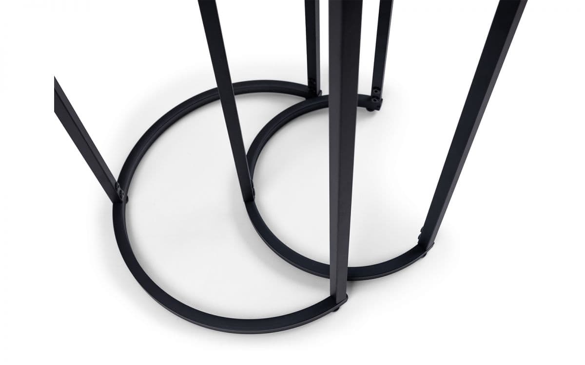 Ohio Round Nesting Tables - Smoked Glass - Image 6