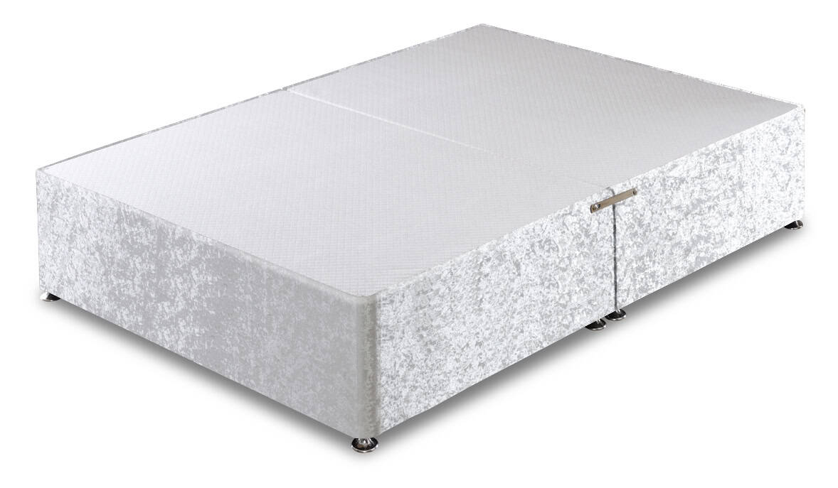 Apollo 6ft Glitz Ice White Divan Base | Buy Online | Beds.ie